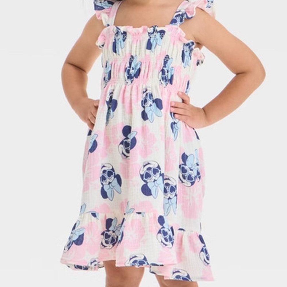Minnie Mouse Pink and Blue Kids Dress
